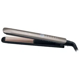 Remington Plancha de Pelo Keratin Therapy Pro S8590 Gris, Placas Cerámica con Queratina, Sensor de Protección Térmica, 230°C